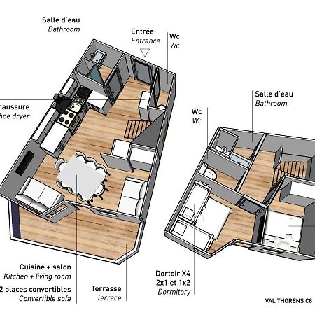Nazca C8 Appartement Val Thorens Buitenkant foto